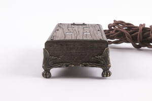 Ретро удлинитель Corriente темный дуб, бронзовые лапки, Loft&Wood LW1023/22-26