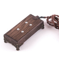 Ретро удлинитель Corriente темный дуб, бронзовые лапки, Loft&Wood LW1023/22-26