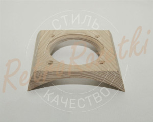 Накладка 1 местная деревянная 118x118 на бревно, Clever Wood