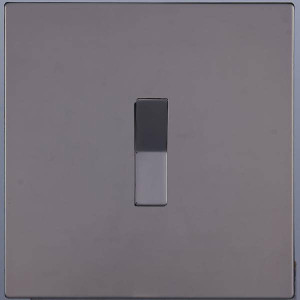 Выключатель кнопочный 1 кл. перекрест. (внутренний монт.), Темн. хром, Toledo Salvador SJAN88EC17