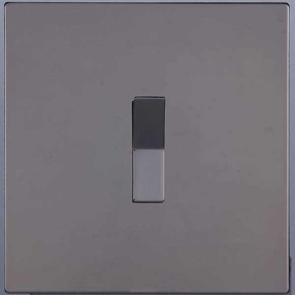 Выключатель кнопочный 1 кл. перекрест. (внутренний монт.), Темн. хром, Toledo Salvador SJAN88EC17