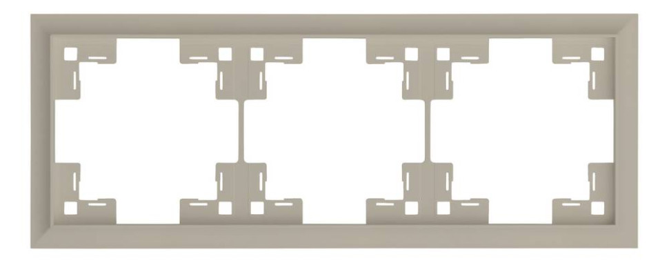 Рамка 3 местная, Латте, Classic Rikett 35930 LT
