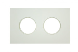 Рамка 2 местная пластик, Слоновая кость, Шедель Bironi BF6-620-211M