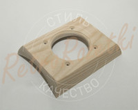Накладка 1 местная деревянная 154x118 на бревно, Clever Wood