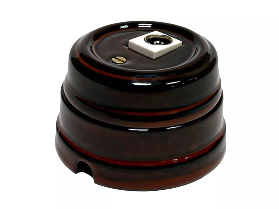 Розетка фарфоровая телевизионная TV, Петровский гранит, ТМ МезонинЪ GE70321-46 Розетка фарфоровая телевизионная TV, Петровский гранит, ТМ МезонинЪ GE70321-46