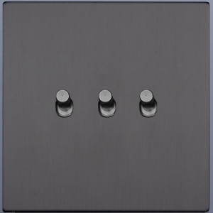 Выключатель тумблерный 3 кл. (внутренний монт.), Сатин, Asturias Salvador SJAN44CC3