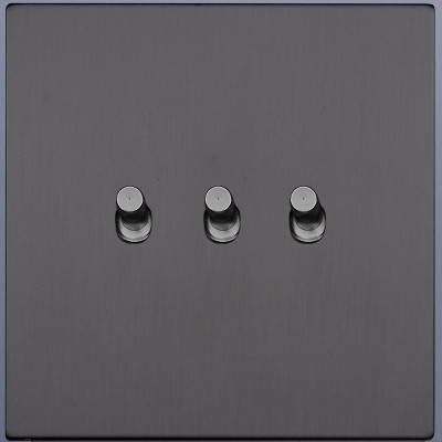 Выключатель тумблерный 3 кл. (внутренний монт.), Сатин, Asturias Salvador SJAN44CC3