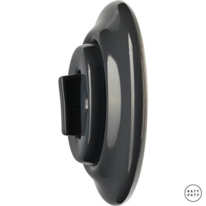 Выключатель кнопочный 1 кл. перекрестный, графит глянцевый, Katy Paty CRGSl7