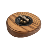 Рамка 1 местная деревянная под электрику Salvador на бревно D240, ясень в масле, DecoWood СМСМ1кр-240