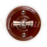 Выключатель фарфоровый 2 кл. (4 положения), коричневый, ТМ МезонинЪ GE70401-04