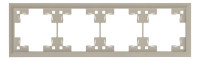 Рамка 4 местная, Латте, Classic Rikett 35940 LT
