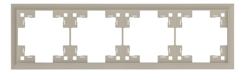 Рамка 4 местная, Латте, Classic Rikett 35940 LT Рамка 4 местная, Латте, Classic Rikett 35940 LT