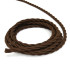Ретро кабель витой 3x2,5 Коричневый винтаж Lindas 63242 (1 метр)