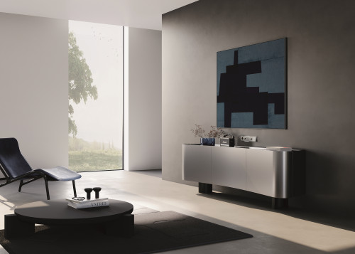 Рамка 5 местная, стекло, Титан, Voltum S70 VLS110506