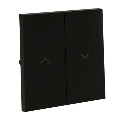 Клавиши для выключателя жалюзи, Черный матовый, S70 Voltum VLS002508