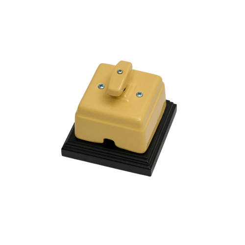 Выключатель керамический 2 кл. (4 положения), Песочный, Кром Interior Electric ВПКК2/04