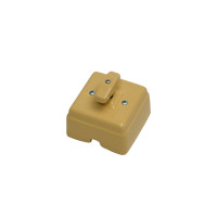 Выключатель керамический 2 кл. (4 положения), Песочный, Кром Interior Electric ВПКК2/04