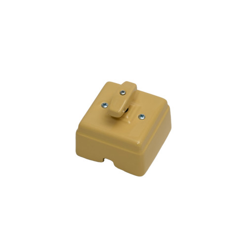 Выключатель керамический 2 кл. (4 положения), Песочный, Кром Interior Electric ВПКК2/04