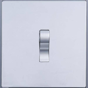 Выключатель кнопочный 1 кл. перекрест. (внутренний монт.), Хром, Navarra Salvador SJAN77DC17