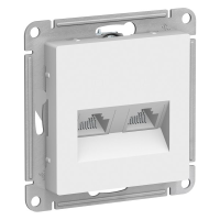 Розетка компьютерная 2-я RJ45 Cat. 5e, Белый, AtlasDesign SE ATN000185