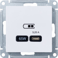 Розетка USB для быстрой зарядки, тип C 65Вт, Лотос, AtlasDesign SE ATN001327