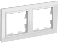 Рамка 2 местная, Белый, Brite IEK BR-M22-K01