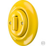 Выключатель кнопочный 1 кл., ярко-желтый глянцевый, Katy Paty NILUGSl1 