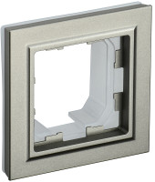 Рамка 1 местная влагозащищенная IP44, Шампань, Brite IEK BR-M12-44-K37
