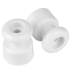 Кабельный изолятор пластик, 17.5x22.5 мм, Белый, Bylectrica ЮЛИГ.757522.014