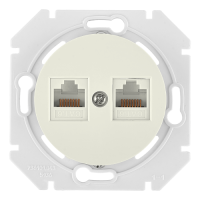 Розетка 2-ая компьютерная RJ45 Cat. 5e, Бежевый, серия Прованс, Bylectrica РК216-6312