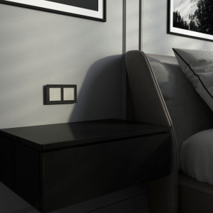 Умный сенсорный выключатель 2 кл. с подсветкой, Дымчатый, Werkel W4523641