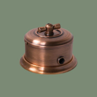 Выключатель медный 2 кл. (4 положения), светлая медь, ДИП-200 Romatti D133-5