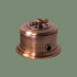 Выключатель медный 2 кл. (4 положения), светлая медь, ДИП-200 Romatti D133-5