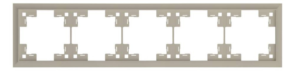 Рамка 5 местная, Латте, Classic Rikett 35950 LT Рамка 5 местная, Латте, Classic Rikett 35950 LT