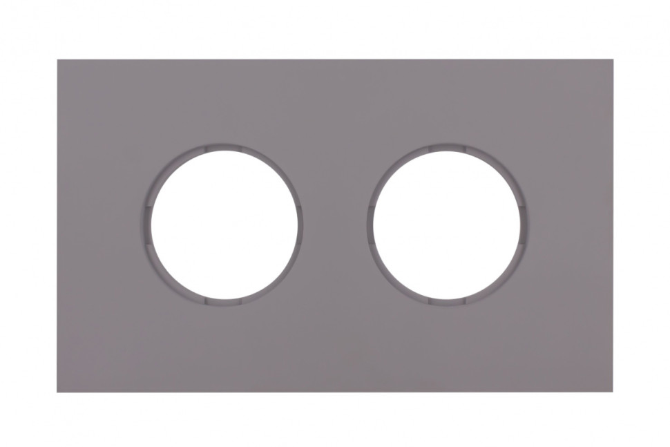 Рамка 2 местная пластик, Титан, Шедель Bironi BF6-620-26M