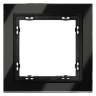 Рамка 1 местная, стекло, Черный матовый, Voltum S70 VLS110108