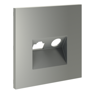 Лицевая панель для розетки телев+комп TV+RJ45 Cat. 6, Сталь, S70 Voltum VLS002705