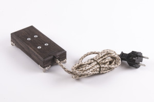 Ретро удлинитель Corriente темный дуб, серебряные ножки, Loft&Wood LW1021/12-26