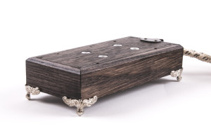 Ретро удлинитель Corriente темный дуб, серебряные ножки, Loft&Wood LW1021/12-26