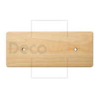 Накладка 3 местная деревянная на бревно D300 мм, береза без тонировки, DecoWood НО300-3