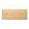 Накладка 3 местная деревянная на бревно D300 мм, береза без тонировки, DecoWood НО300-3