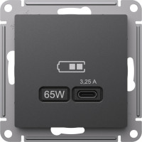 Розетка USB для быстрой зарядки, тип C 65Вт, Базальт, AtlasDesign SЕ ATN001427