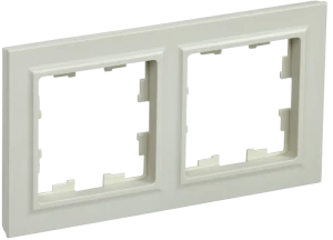 Рамка 2 местная, Бежевый, Brite IEK BR-M22-K10