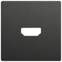 Накладка розетки HDMI, Графит рифленый, Werkel W1196004