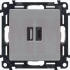 Розетка USB для зарядки A+C, алюминий, Valena Life Legrand 753306