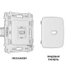 Розетка HDMI, Сталь матовый, OMEGA Quant Ambrella Volt MO514010