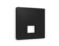 Лицевая панель розетки комп. с шторками RJ45 Cat. 6, Черный матовый, ALFA Quant Ambrella Volt AP8120