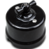 Выключатель керамика поворотный 2 кл. (4 полож), Черный Bironi B1-202-03