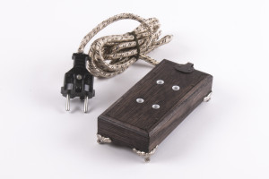 Ретро удлинитель Corriente темный дуб, серебряные ножки, Loft&Wood LW1021/22-26