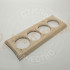 Накладка 4 местная деревянная 330x118 на бревно, Clever Wood